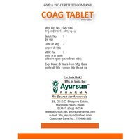 Ayurveda & Herbs Medicine For Coagulant - Coag Tablet