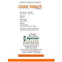 Herbal Ayurvedic Tablet For Coagulant - Coag Tablet