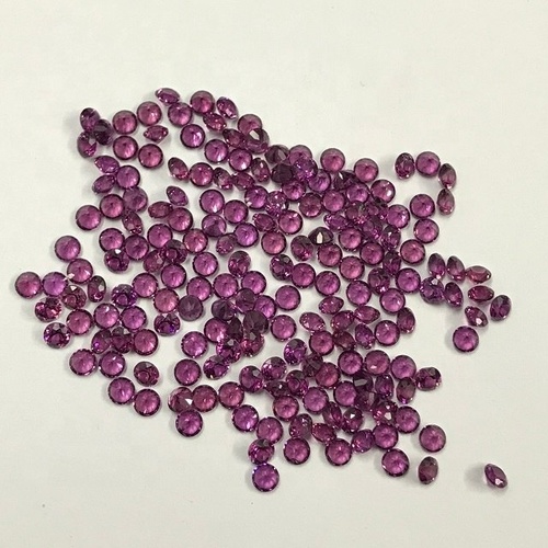 6mm Rhodolite Garnet Faceted Round Loose Gemstones