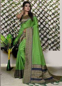 Ladies Lycra Saree - Beautiful Rich Pallu With All Over Jacquard Work | Multi Color, Traditional Style For All Seasons, Bollywood Elegance