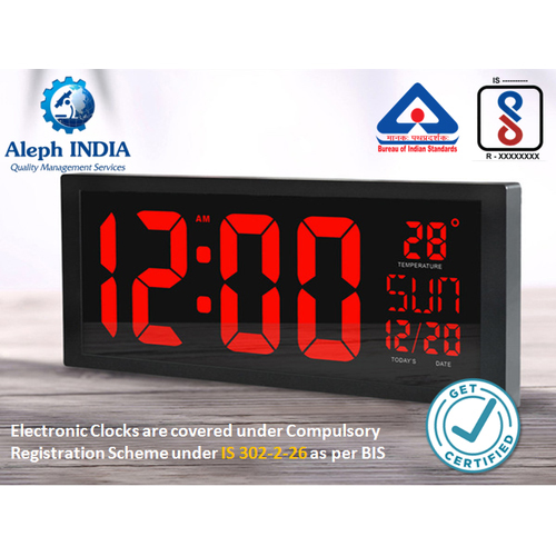 BIS Registration for Electronic clock