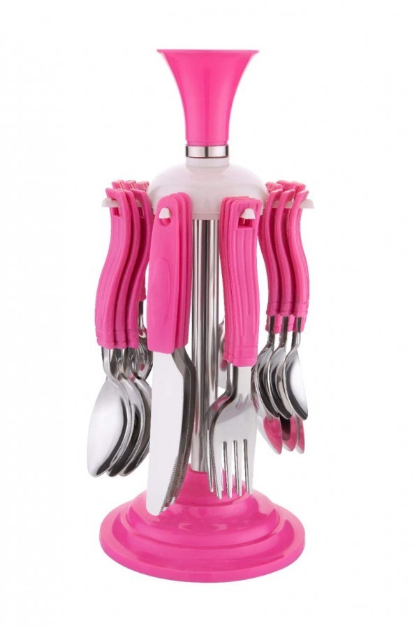 24 PCS SPOON PLASTIC STAND