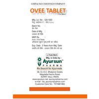 Ayurvedic & Herbal Medicine For Menstrual - Ovee Tablet