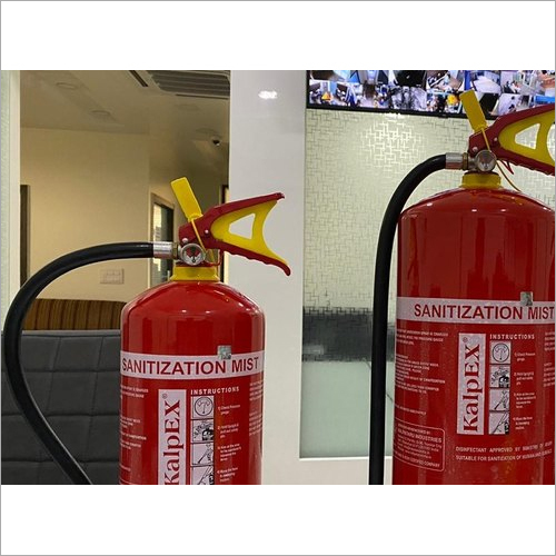 Disinfectant Mist Extinguisher Application: Fire Safety