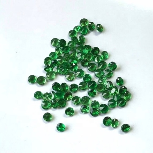 2.25mm Green Garnet Faceted Round Loose Gemstones