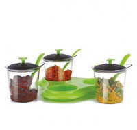 3 PC DINING SPICE RACK