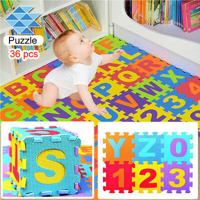 Alphanumeric Puzzle Mats For Kids Soft