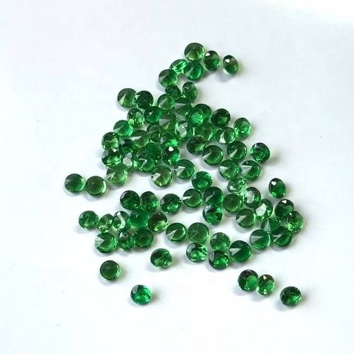 3mm Green Garnet Faceted Round Loose Gemstones