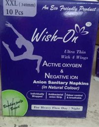 Wish-on Anion Sanitary Napkins Box Size155mm-360mm Liner L Xl Xxl