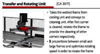 UPVC Welding and Cleaning line