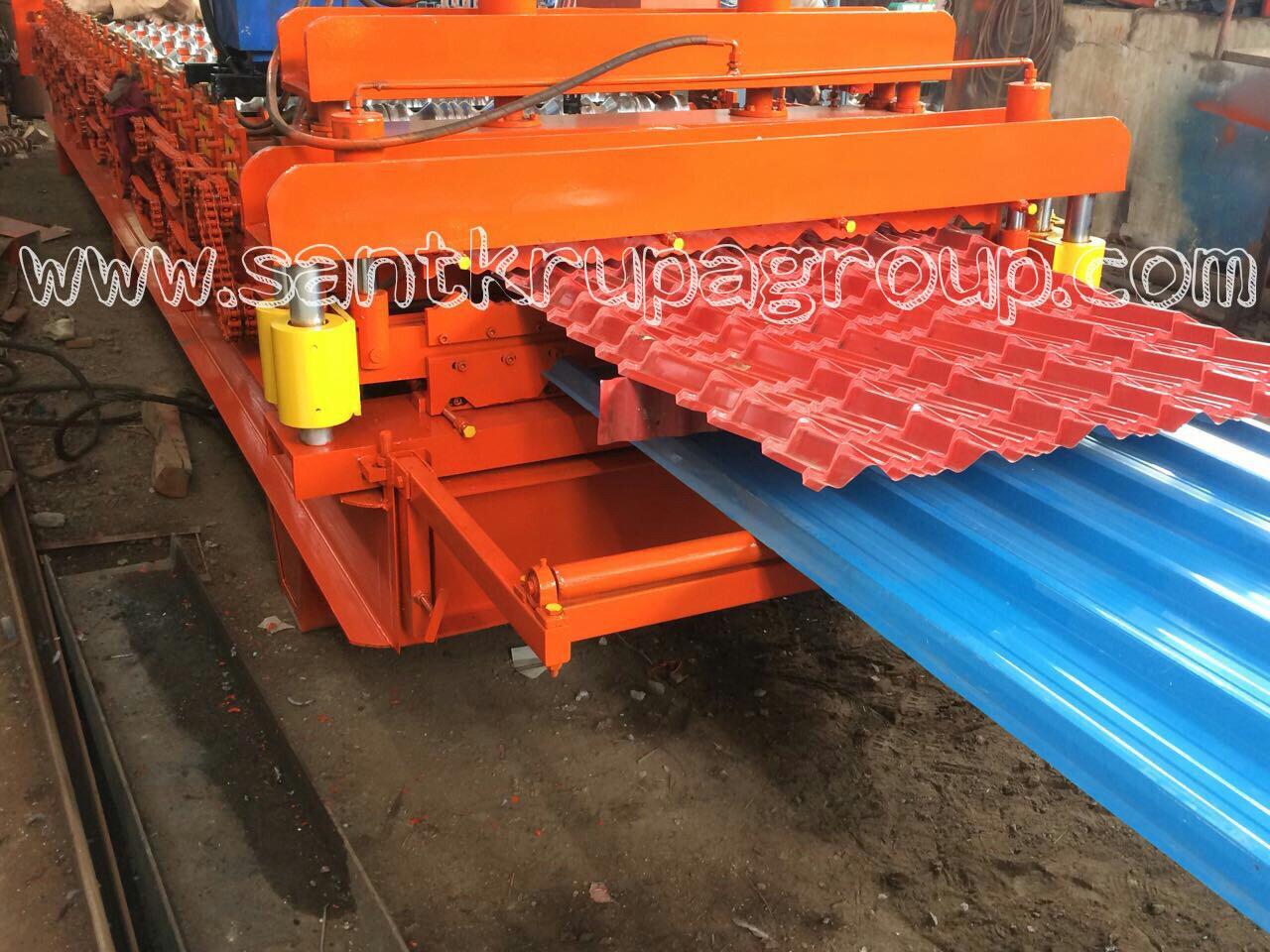 Double Layer with Tile Roof panel Roll Forming Machine