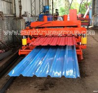 Double Layer with Tile Roof panel Roll Forming Machine