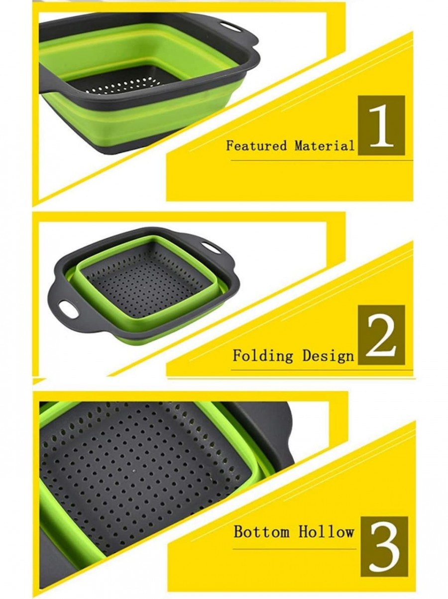2 PACK FOLDABLE SILICON FILTER BASKETS