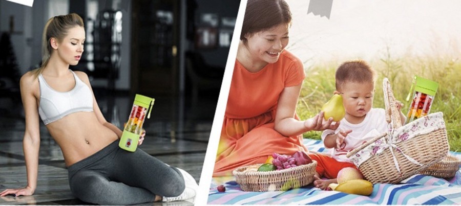 JUICER BOTTLE 2 USB 4 BLADE