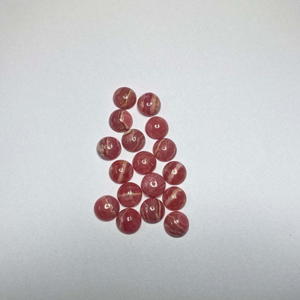 6mm Rhodochrosite Round Cabochon Loose Gemstones