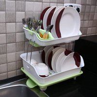 Premium 2 Tier Dish Drainer Rack