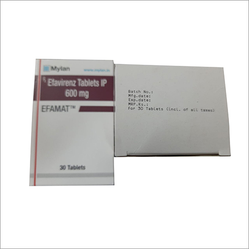 Efavirenz - 600 mg Tablets IP | General Medicine, Anti-Bacterial & Anti-Viral, Suitable for All, Store in Dry Place, Follow Doctor's Dosage Instructions