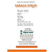 Ayurvedic Syrup For Vomiting - Saraca Syrup