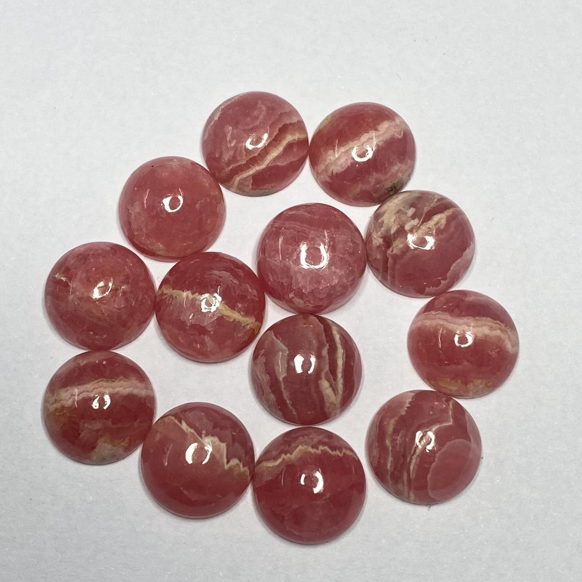 10mm Rhodochrosite Round  Cabochon Loose Gemstones