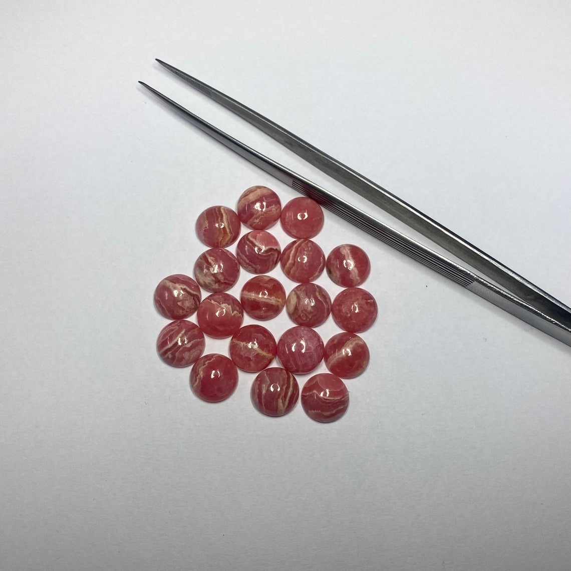 4mm Rhodochrosite Round Cabochon Loose Gemstones