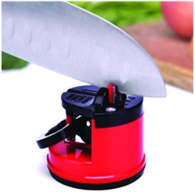 KNIFE SHARPENER WITH SUCTION PAD