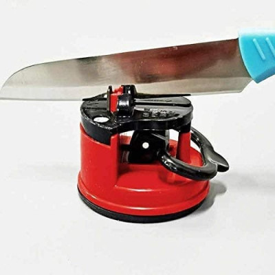 KNIFE SHARPENER WITH SUCTION PAD