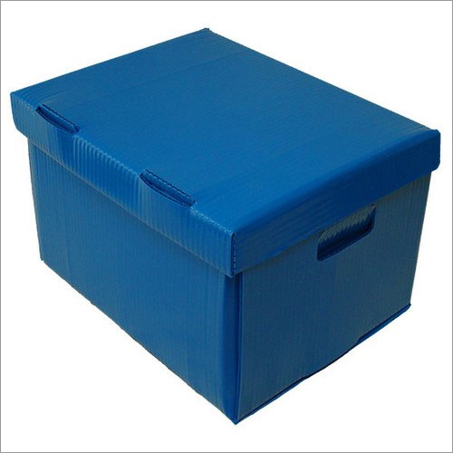 Blue Plastic Corrugated Box