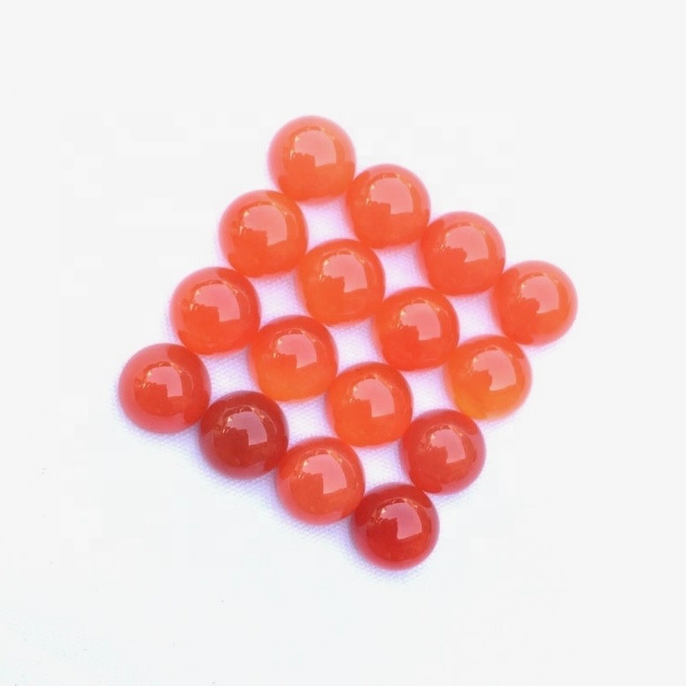 5mm Carnelian Round Cabochon Loose Gemstones