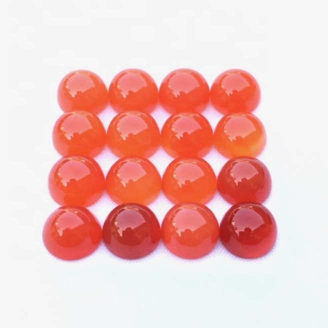 5mm Carnelian Round Cabochon Loose Gemstones