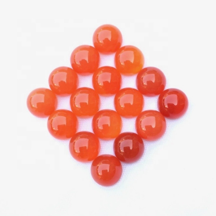 6mm Carnelian Round Cabochon Loose Gemstones