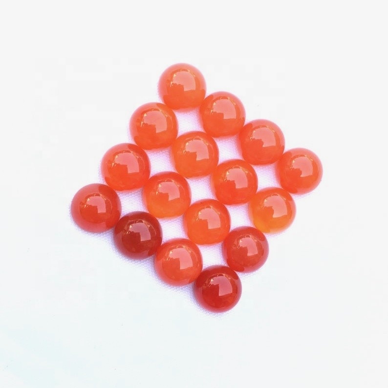 10mm Carnelian Round Cabochon Loose Gemstones