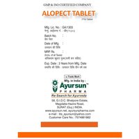 Ayurvedic Herbal Tablet For Hair F- Alopect Tablet