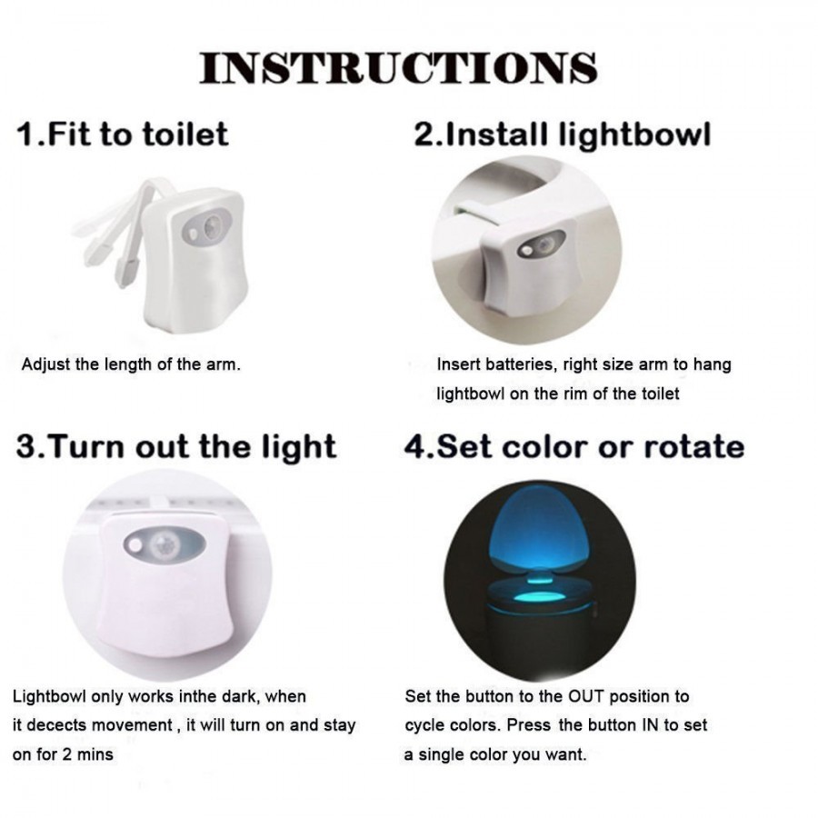 TOILET LIGHTNING BOWL