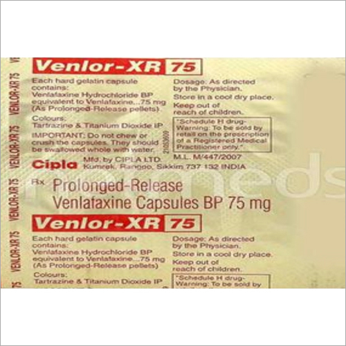 75 mg Prolonged Release Venlafaxine Capsules
