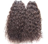 Natural  Temple Curly Hair , Cuticle Aligned Hair