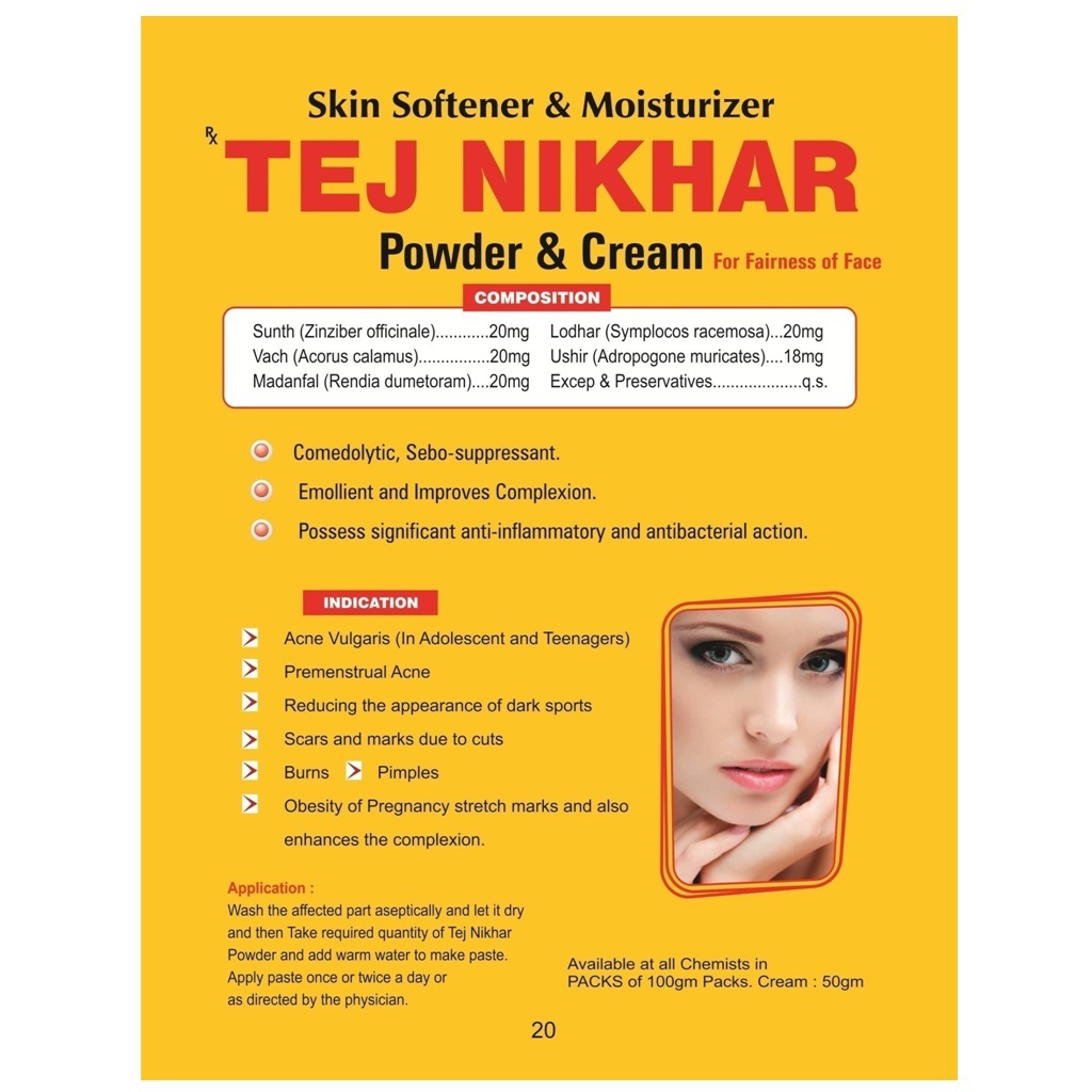 Ayurveda Powder For Dry Skin - Tej Nikhar Powder