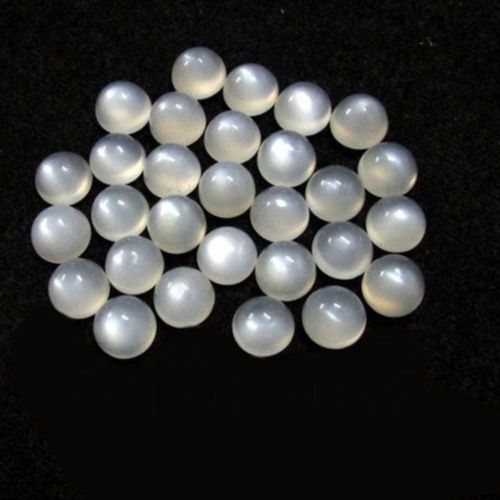 6mm White Moonstone Round Cabochon Loose Gemstones