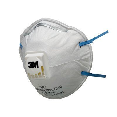 3m Disposable Respirator, Ffp2, Valved, 8822