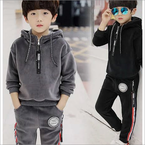 Kids Plain Hoodie And Jogger