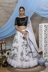 Designer Net Fabric Lehenga Choli Collection