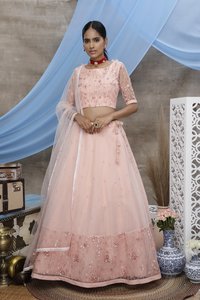 Designer Net Fabric Lehenga Choli Collection