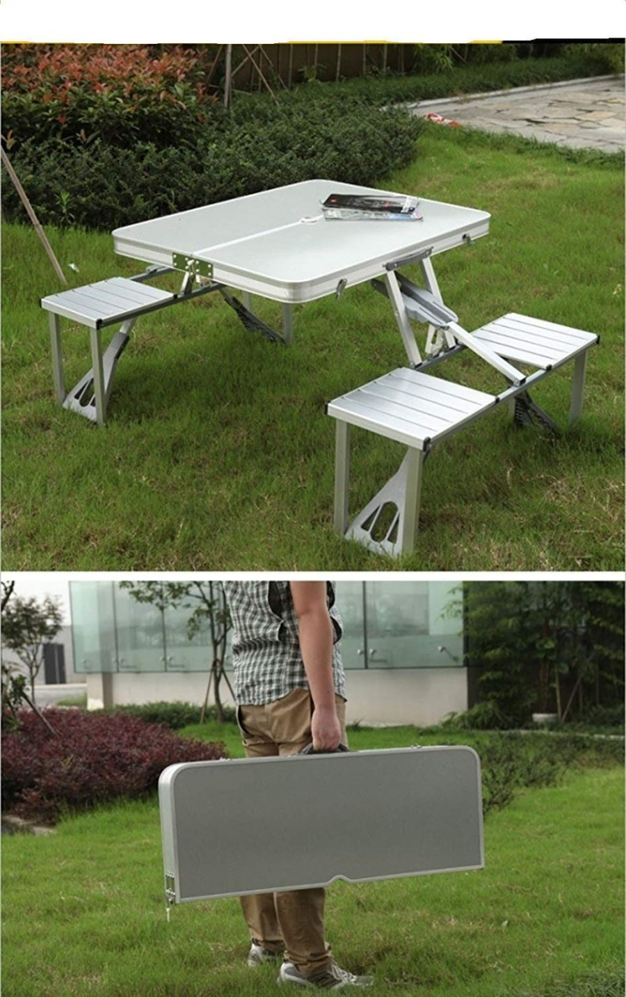 ALUMINIUM FOLDING PICNIC TABLE