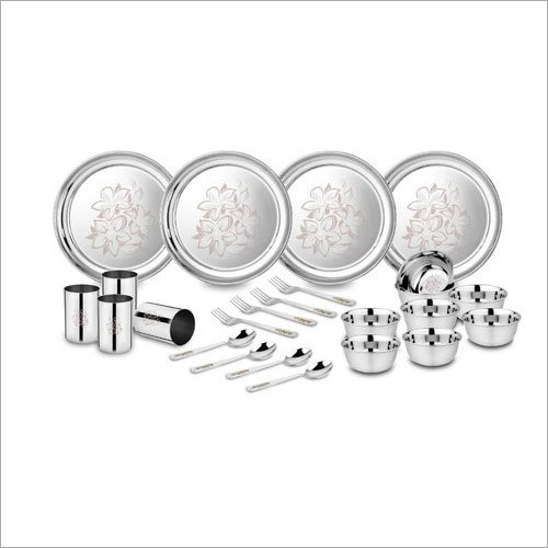 24 Piece Stainless Steel Dinner Set
