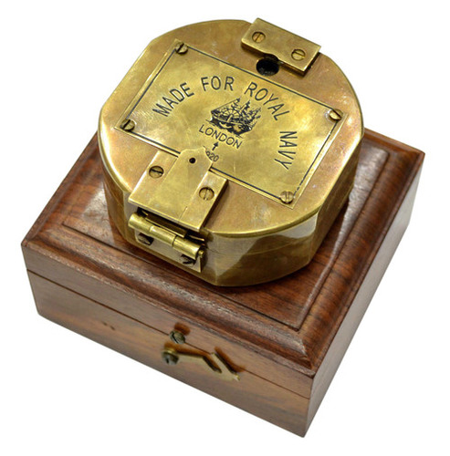 Antique Brass Brunton Compass