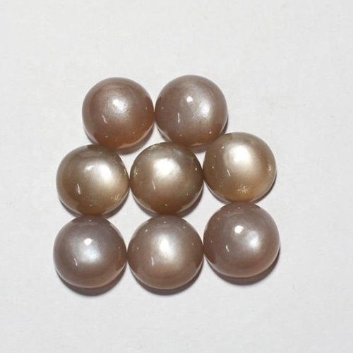 6mm Brown Moonstone Round Cabochon Loose Gemstones