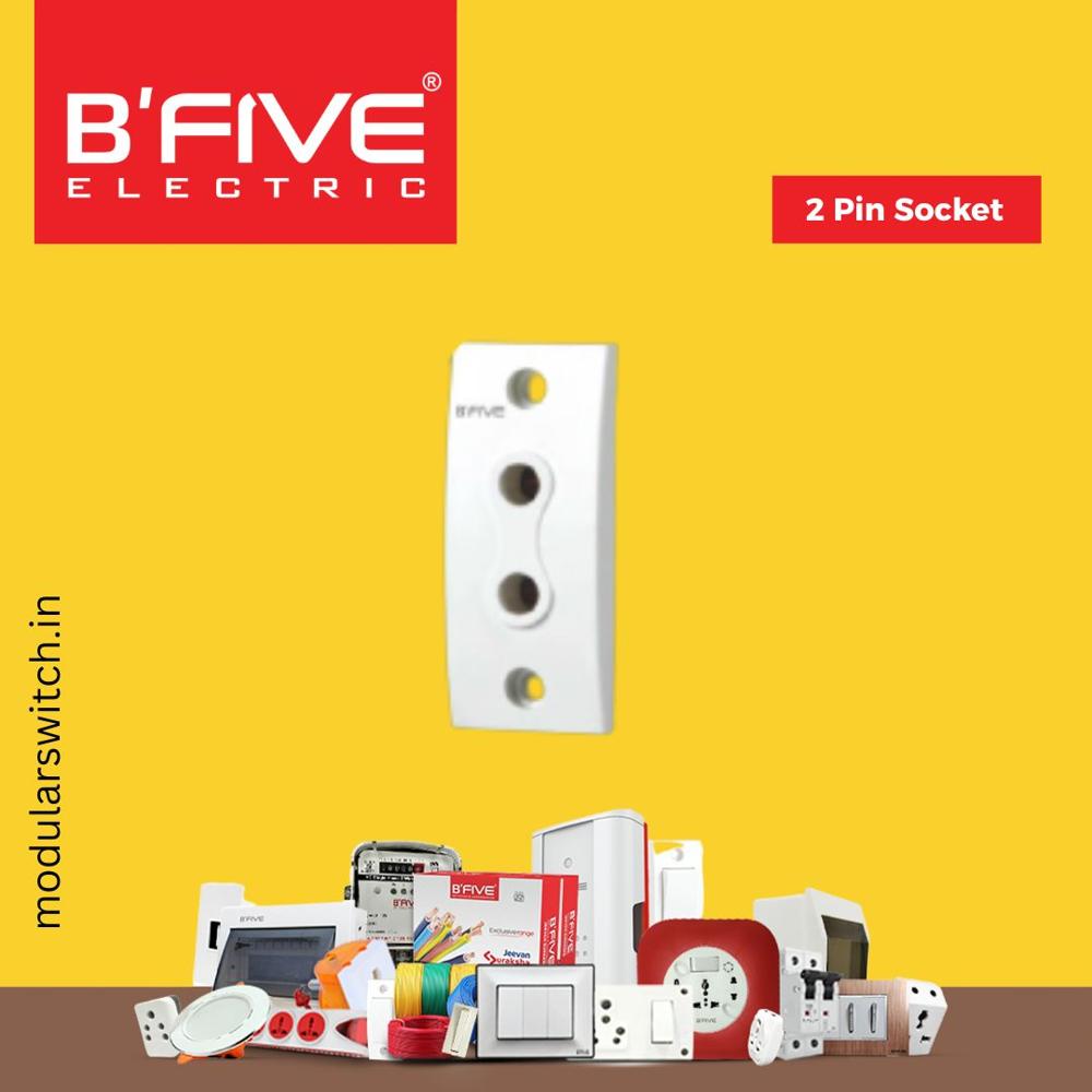 2 Pin Socket - Color: White