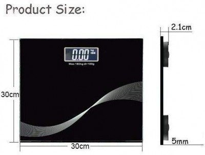 BLACK BATHROOM SCALE