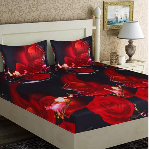 Rose Printed Bed Sheet