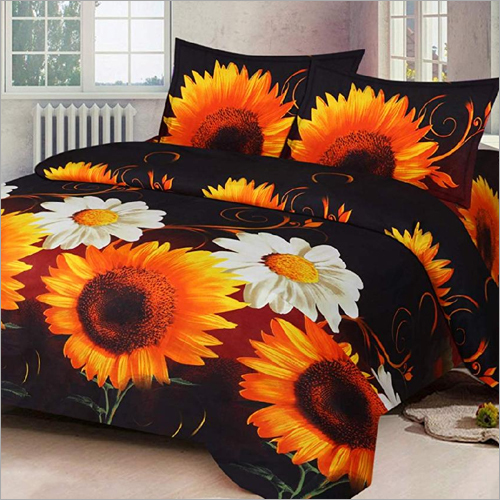 Sunflower Printed Bed Sheet