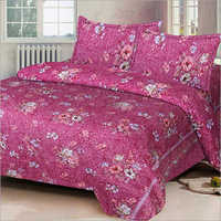 Pink Printed Bed Sheet